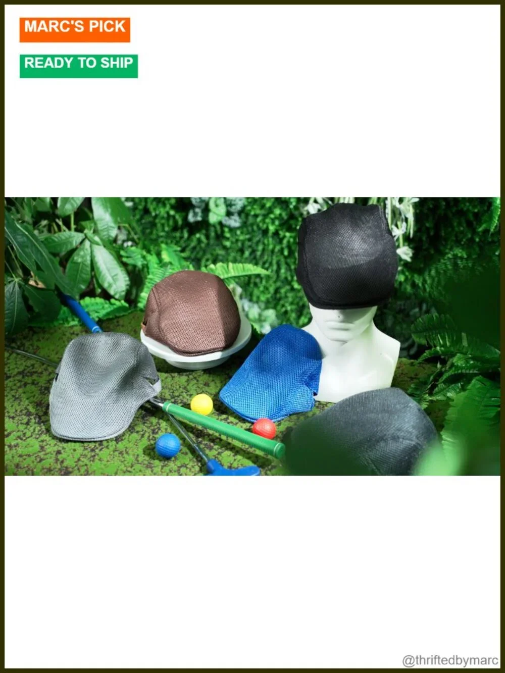 3 Pack Mesh Newsboy Cap Adjustable Summer Breathable Hat Cabbie Flat Hat